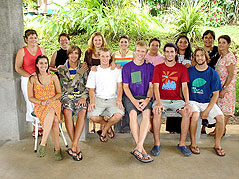 Students with their families